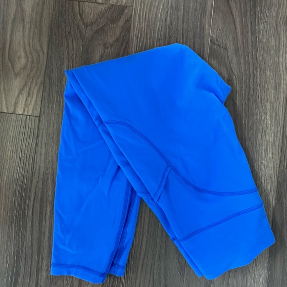 LULULEMON INVIGORATE HIGH-RISH TIGHT - SIZE 10 - CERULEAN BLUE 25" - Picture 2 of 5